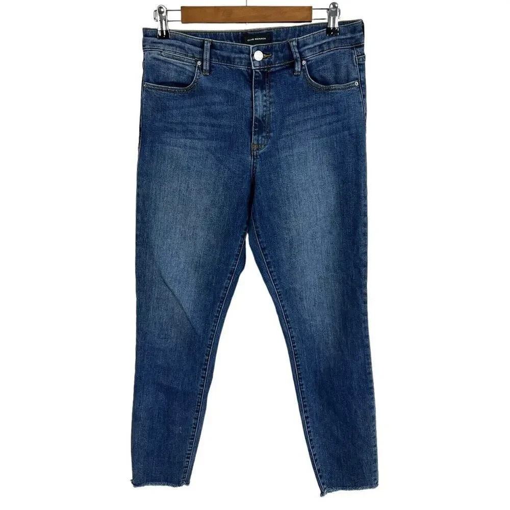 Club Monaco Jeans Size 30 Medium Wash Style #295747830 Women’s